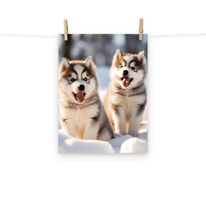 Alaskan Malamute Photo paper poster - PosterfyAI.com