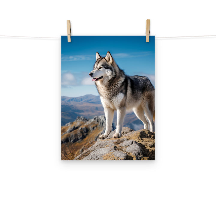 Alaskan Malamute Photo paper poster - PosterfyAI.com
