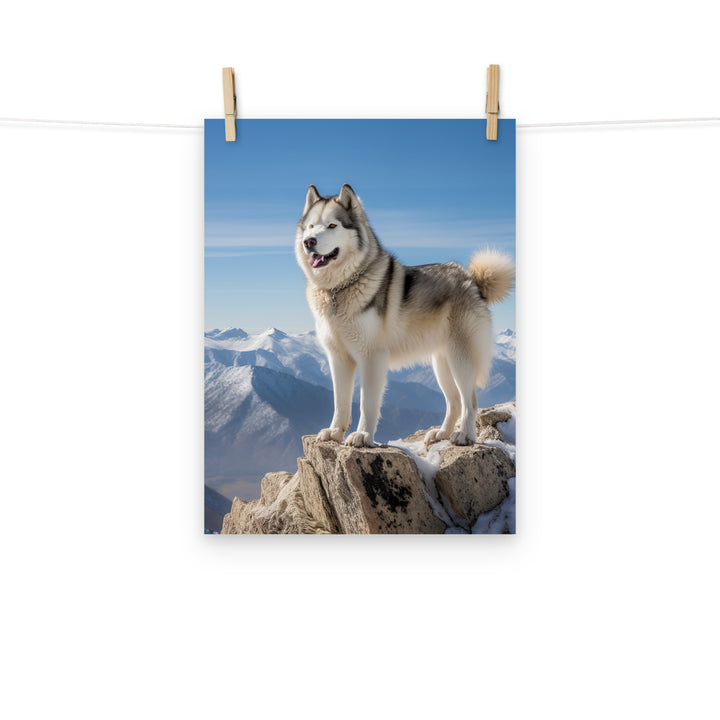Alaskan Malamute Photo paper poster - PosterfyAI.com