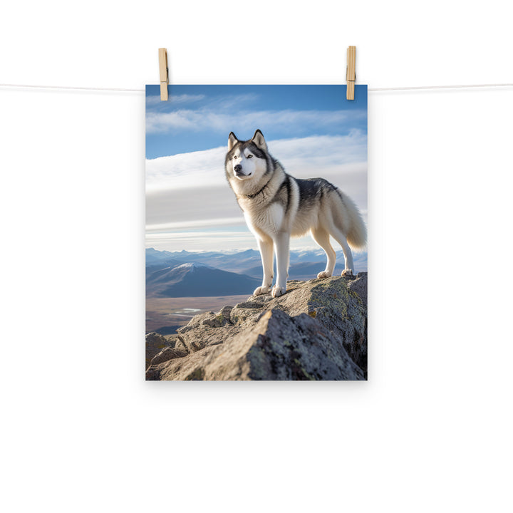 Alaskan Malamute Photo paper poster - PosterfyAI.com