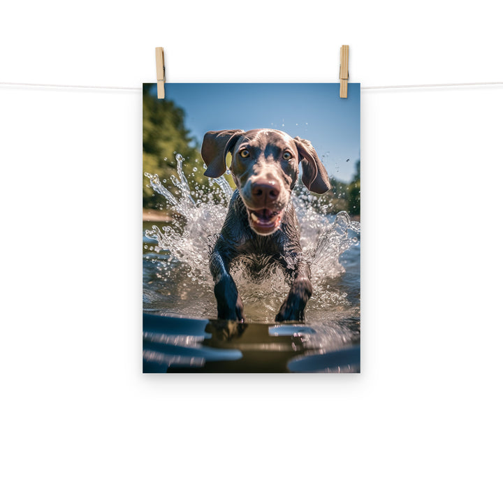 Weimaraner Photo paper poster - PosterfyAI.com