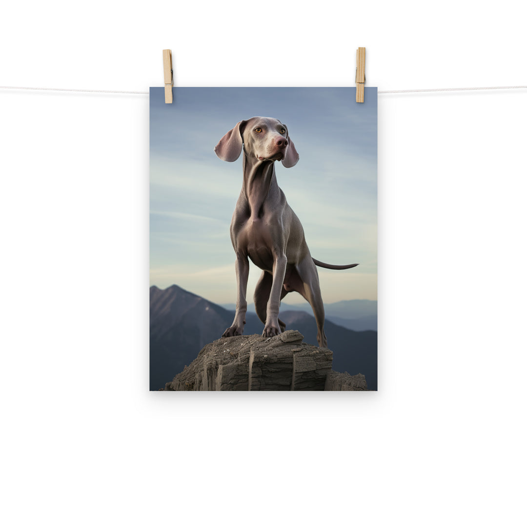 Weimaraner Photo paper poster - PosterfyAI.com