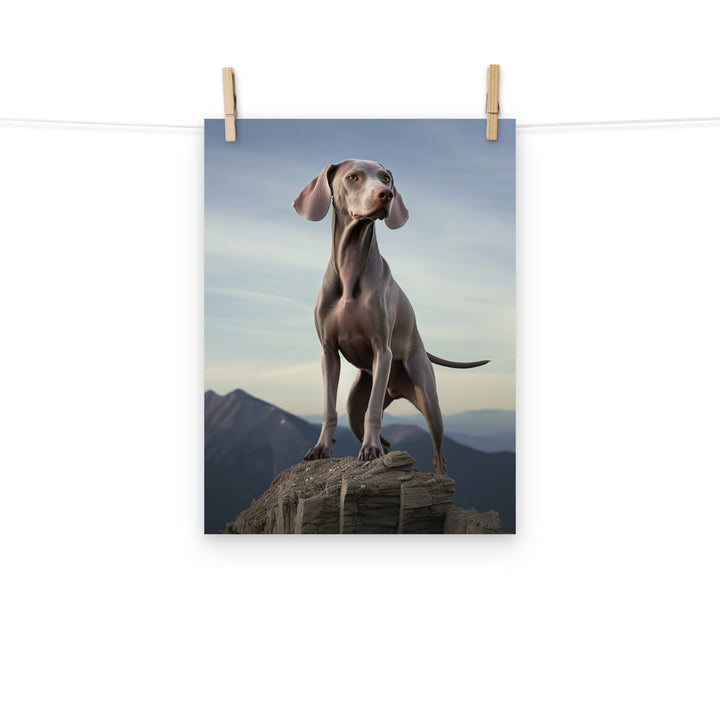 Weimaraner Photo paper poster - PosterfyAI.com
