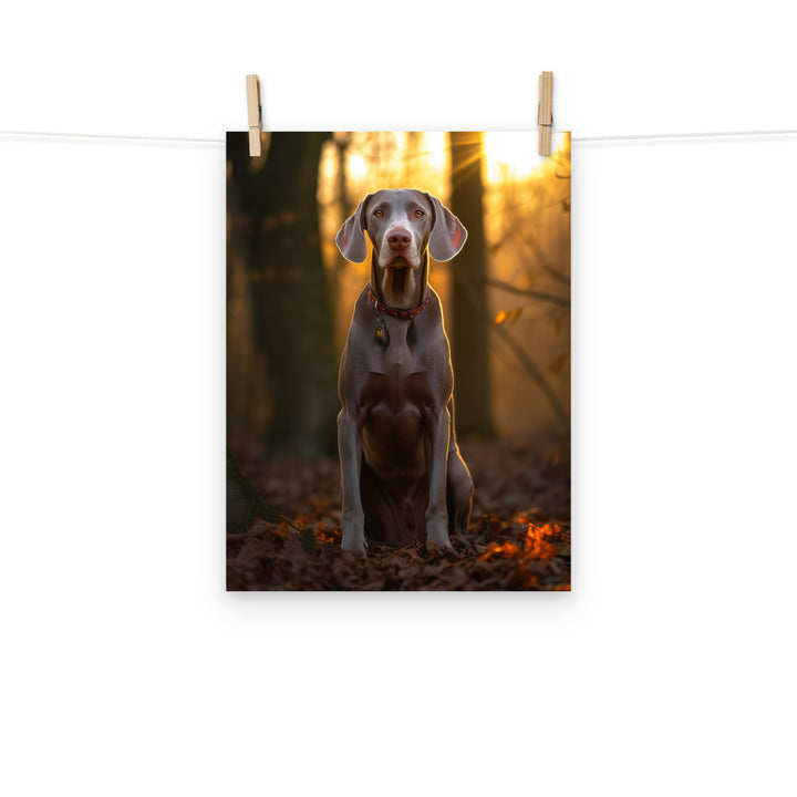 Weimaraner Photo paper poster - PosterfyAI.com