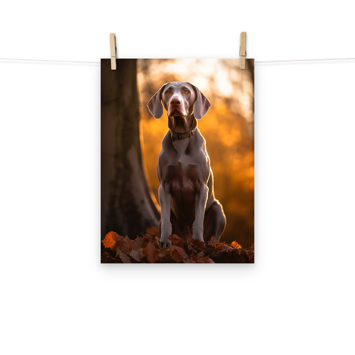 Weimaraner Photo paper poster - PosterfyAI.com