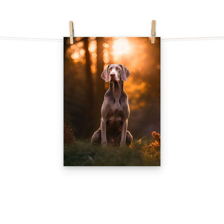 Weimaraner Photo paper poster - PosterfyAI.com