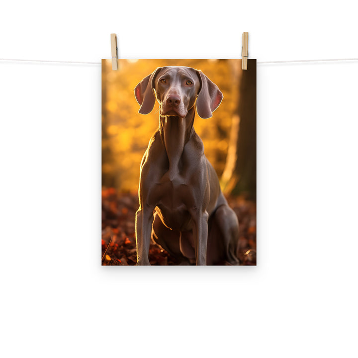 Weimaraner Photo paper poster - PosterfyAI.com