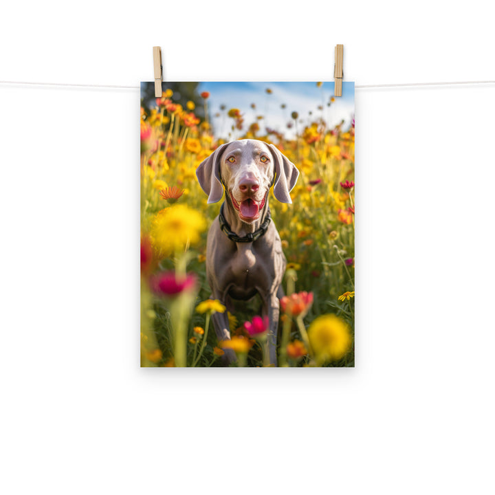 Weimaraner Photo paper poster - PosterfyAI.com
