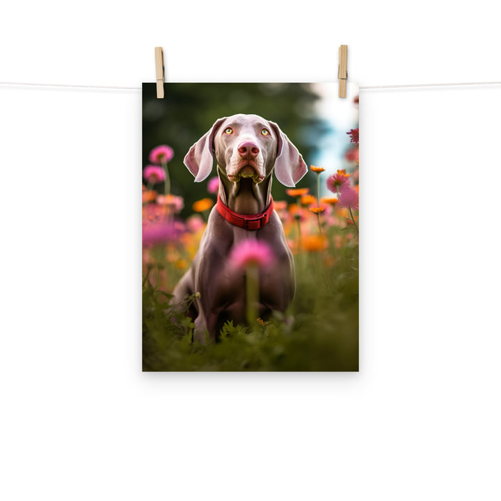 Weimaraner Photo paper poster - PosterfyAI.com
