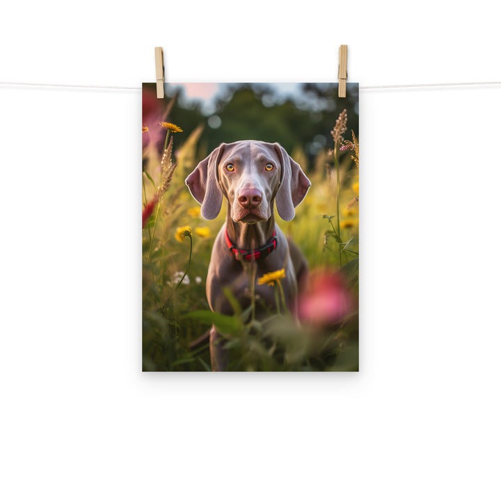 Weimaraner Photo paper poster - PosterfyAI.com
