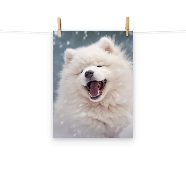 Samoyed Photo paper poster - PosterfyAI.com