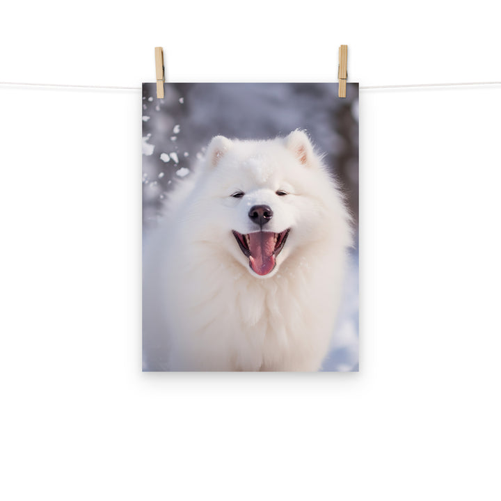 Samoyed Photo paper poster - PosterfyAI.com
