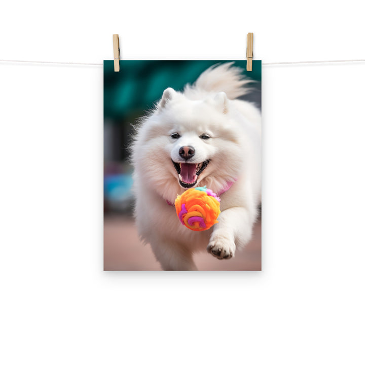 Samoyed Photo paper poster - PosterfyAI.com