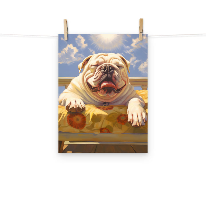 Bulldog Photo paper poster - PosterfyAI.com
