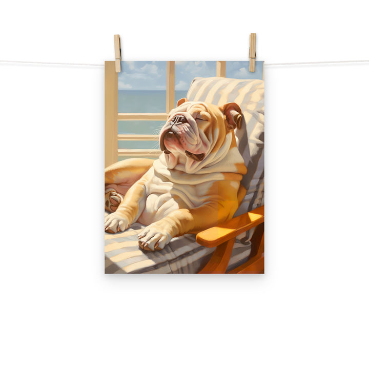 Bulldog Photo paper poster - PosterfyAI.com