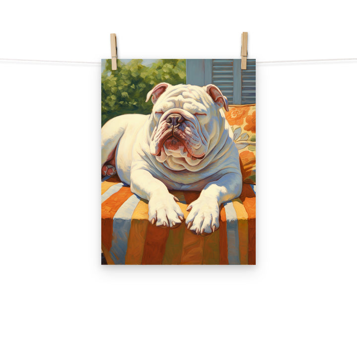 Bulldog Photo paper poster - PosterfyAI.com