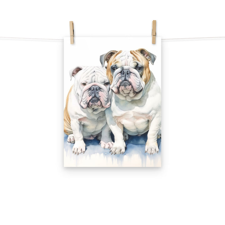 Bulldog Photo paper poster - PosterfyAI.com