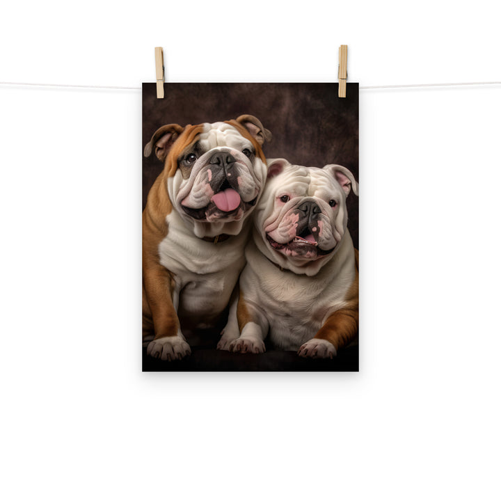 Bulldog Photo paper poster - PosterfyAI.com