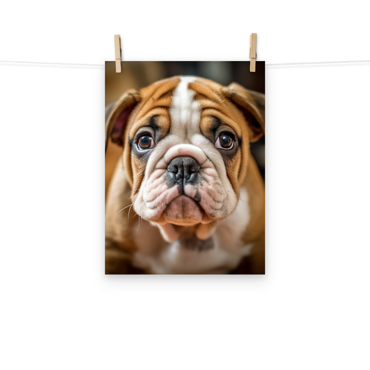 Bulldog Photo paper poster - PosterfyAI.com
