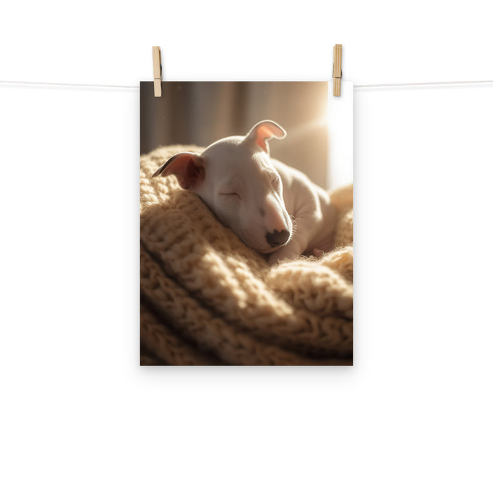 Bull Terrier Photo paper poster - PosterfyAI.com