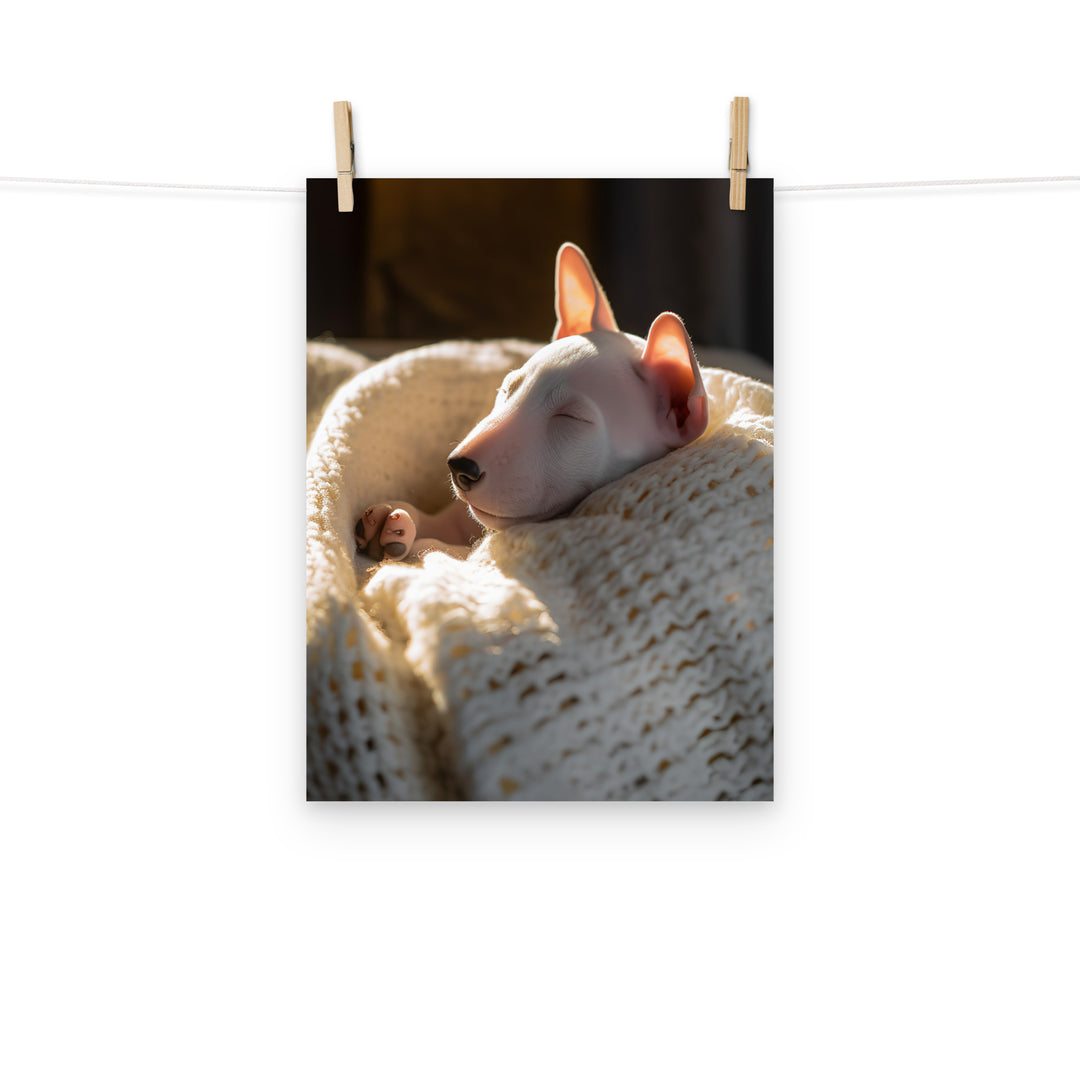 Bull Terrier Photo paper poster - PosterfyAI.com
