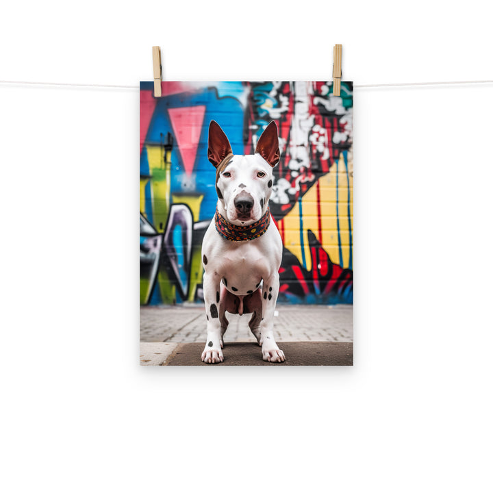 Bull Terrier Photo paper poster - PosterfyAI.com