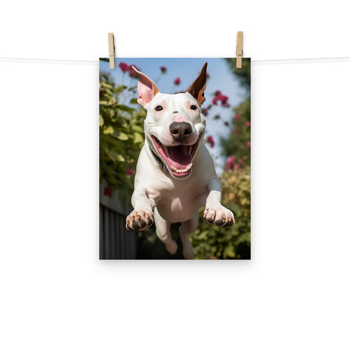 Bull Terrier Photo paper poster - PosterfyAI.com