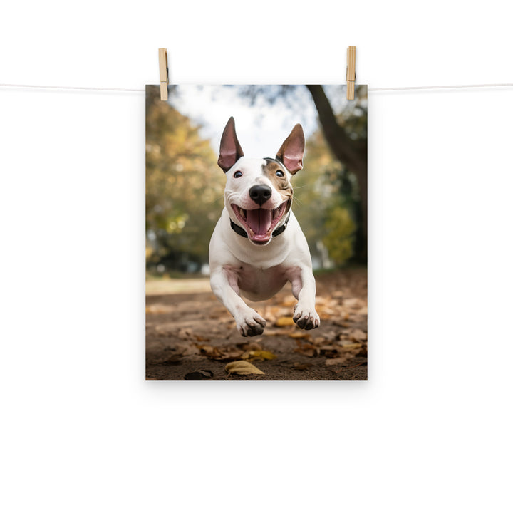 Bull Terrier Photo paper poster - PosterfyAI.com