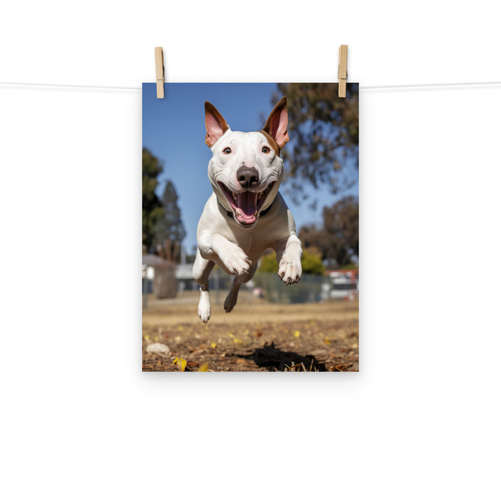 Bull Terrier Photo paper poster - PosterfyAI.com