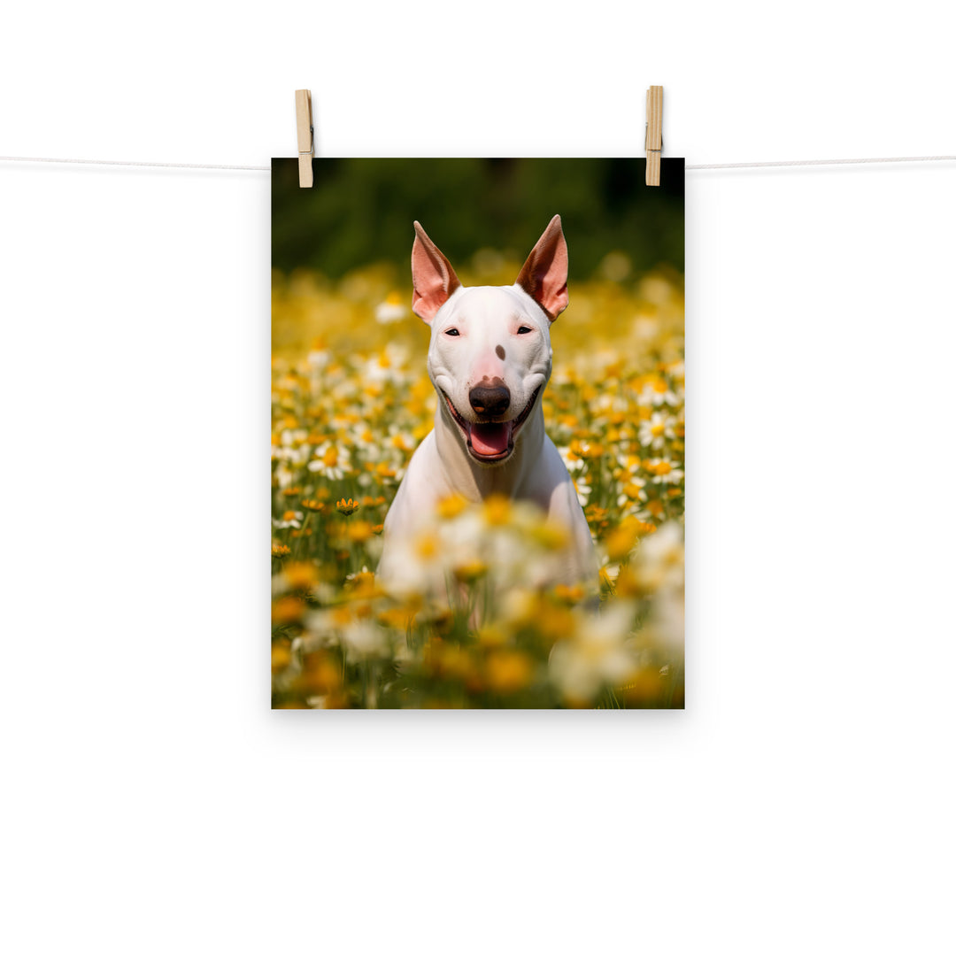 Bull Terrier Photo paper poster - PosterfyAI.com