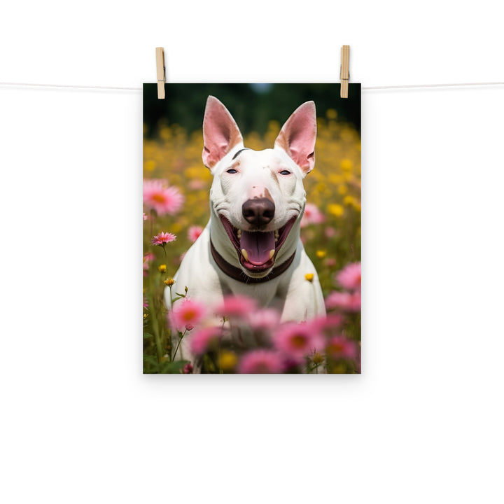 Bull Terrier Photo paper poster - PosterfyAI.com