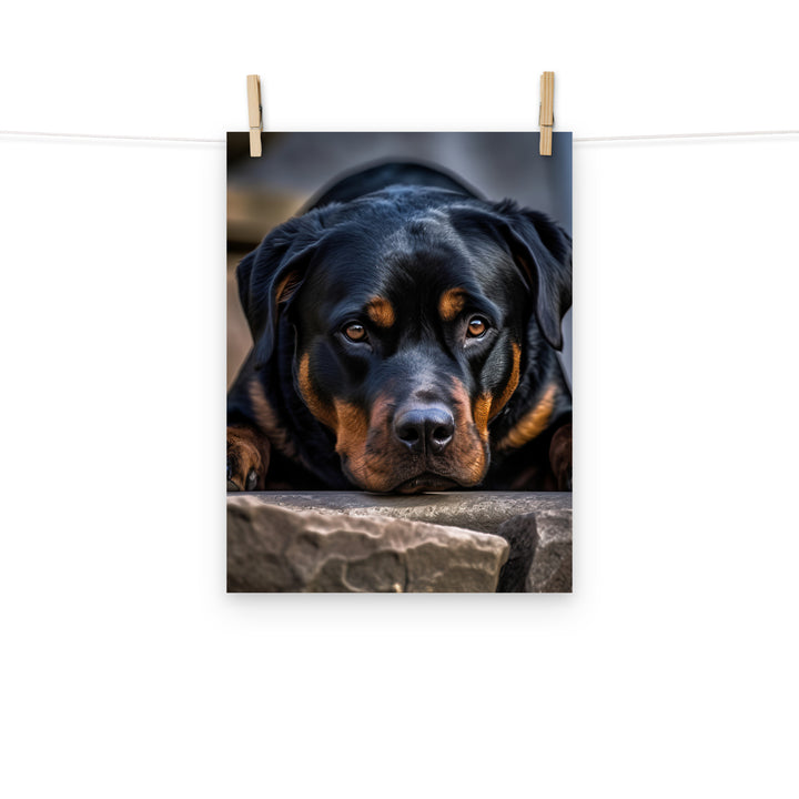Rottweiler Photo paper poster - PosterfyAI.com