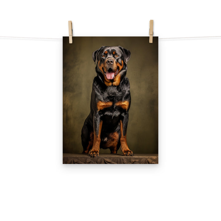 Rottweiler Photo paper poster - PosterfyAI.com