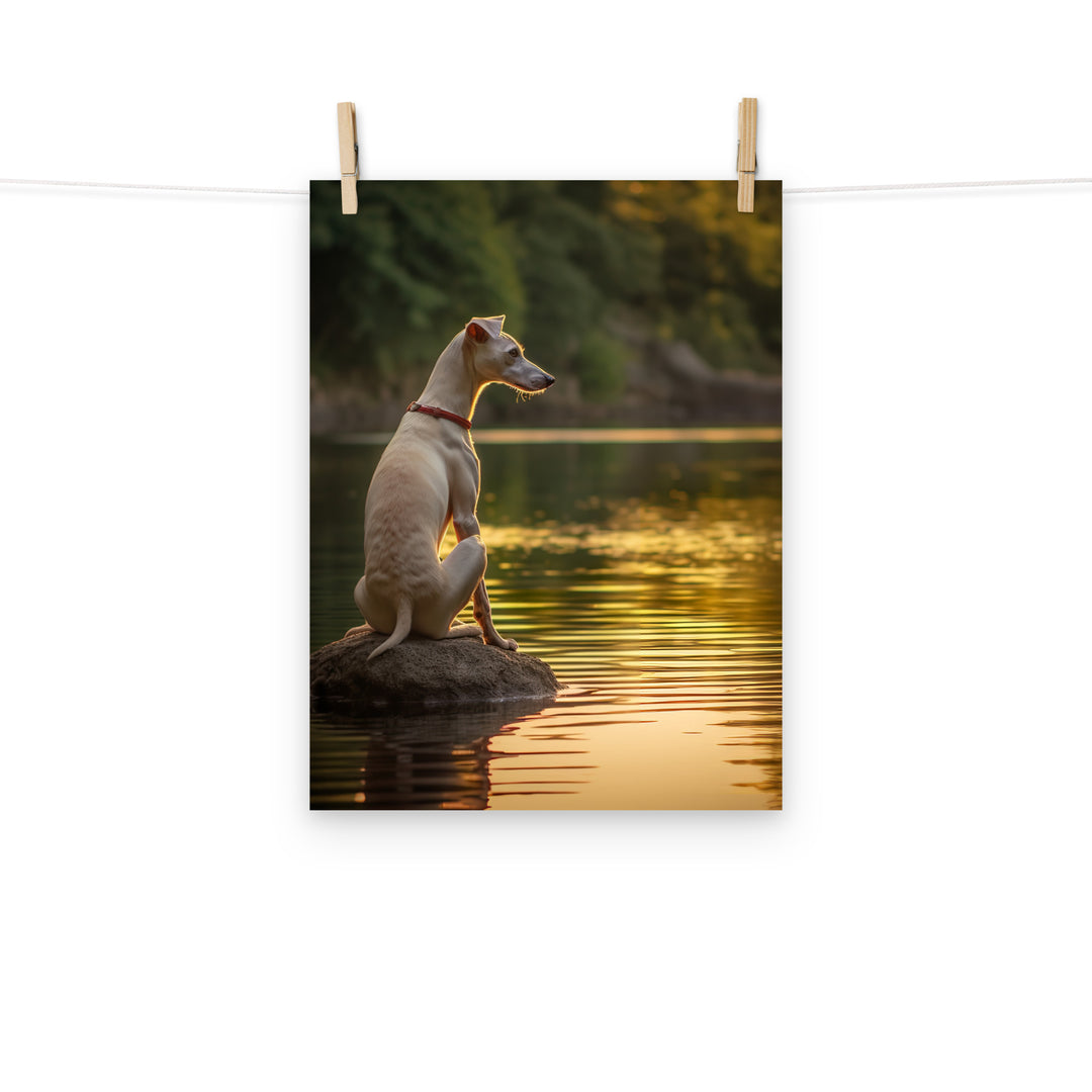 Whippet Photo paper poster - PosterfyAI.com