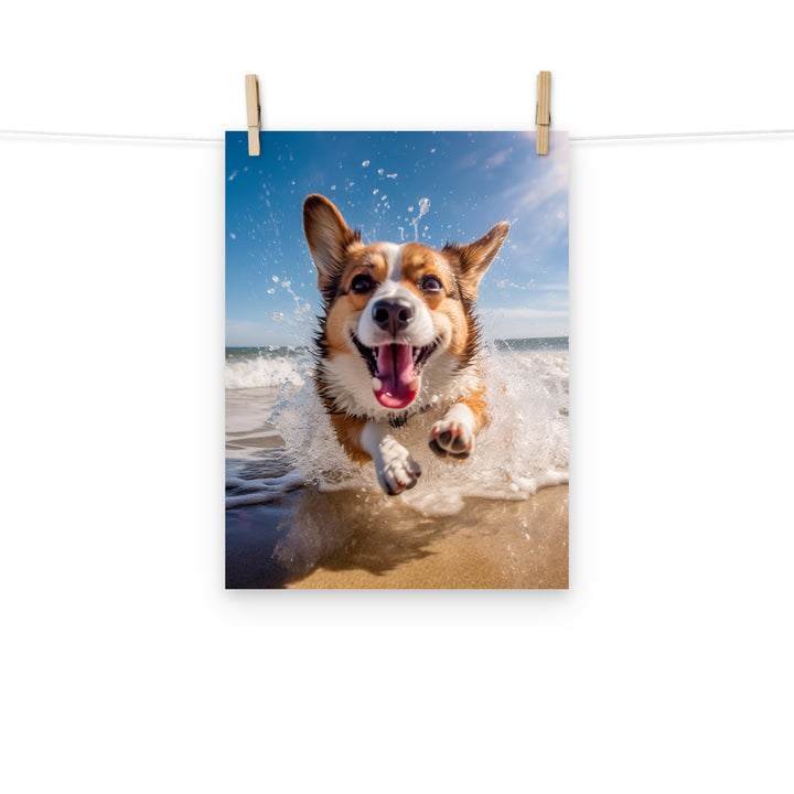 Welsh Corgi Photo paper poster - PosterfyAI.com