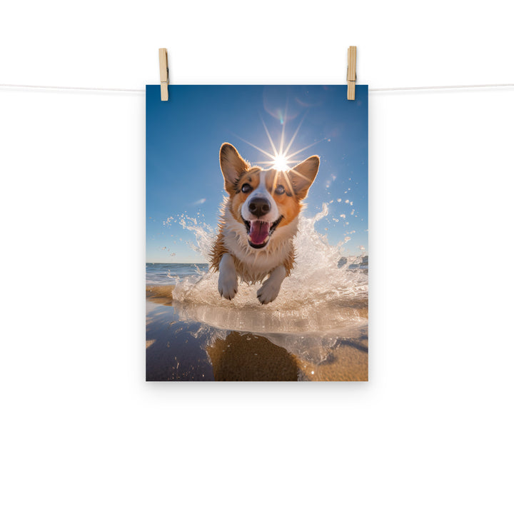 Welsh Corgi Photo paper poster - PosterfyAI.com