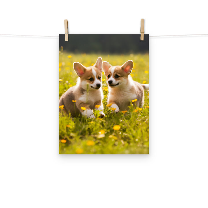 Welsh Corgi Photo paper poster - PosterfyAI.com