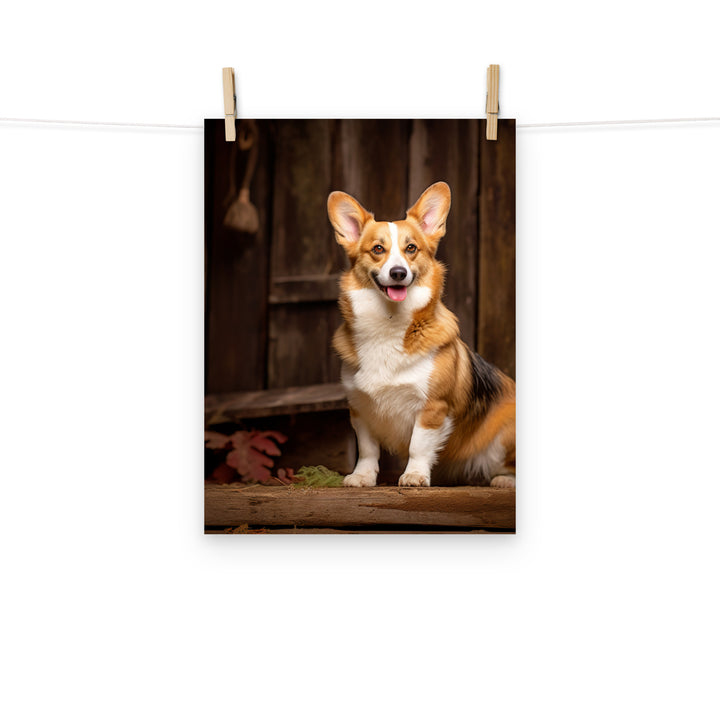 Welsh Corgi Photo paper poster - PosterfyAI.com