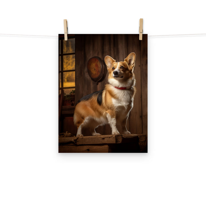 Welsh Corgi Photo paper poster - PosterfyAI.com