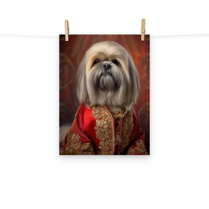 Lhasa Apso Photo paper poster - PosterfyAI.com