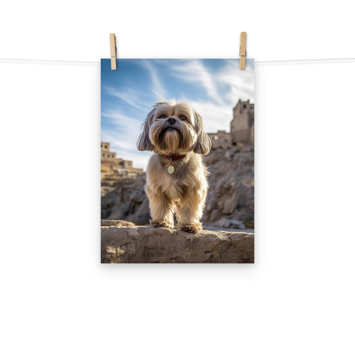 Lhasa Apso Photo paper poster - PosterfyAI.com