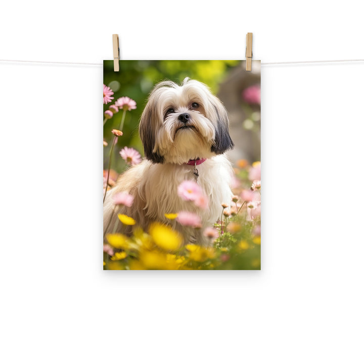 Lhasa Apso Photo paper poster - PosterfyAI.com