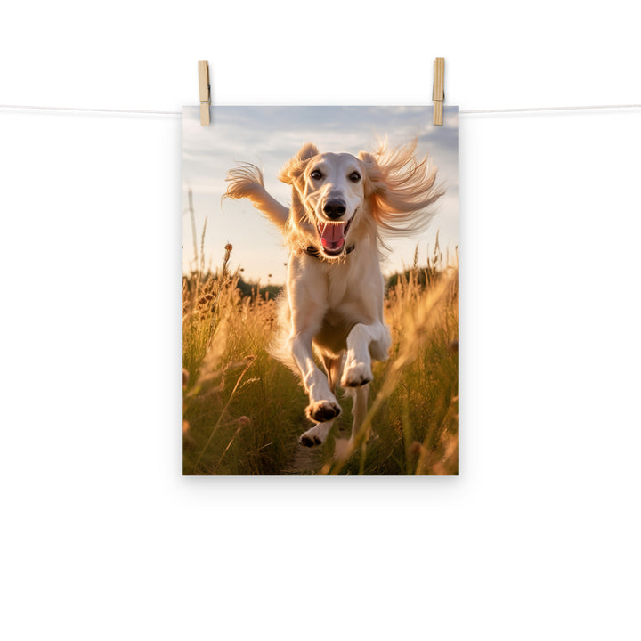 Saluki Photo paper poster - PosterfyAI.com