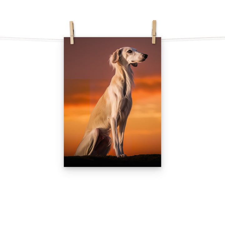 Saluki Photo paper poster - PosterfyAI.com