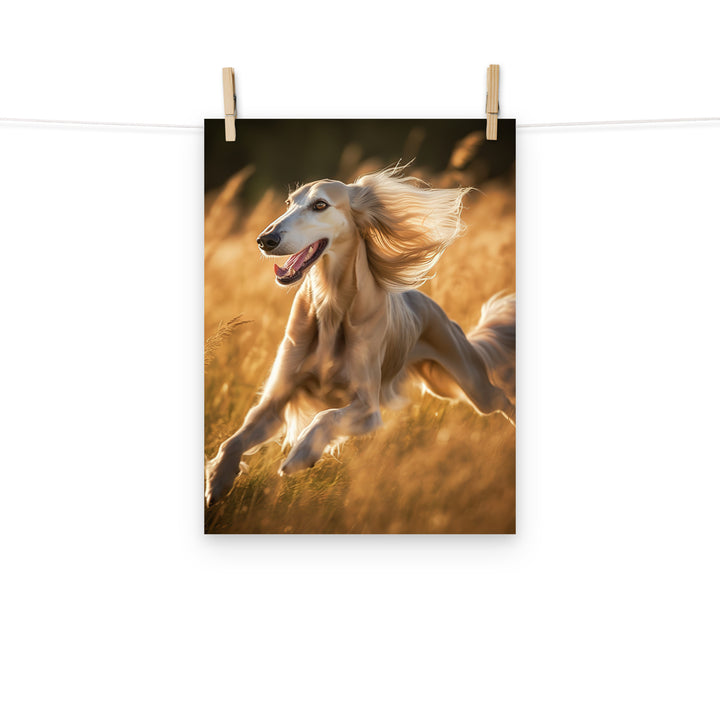 Saluki Photo paper poster - PosterfyAI.com