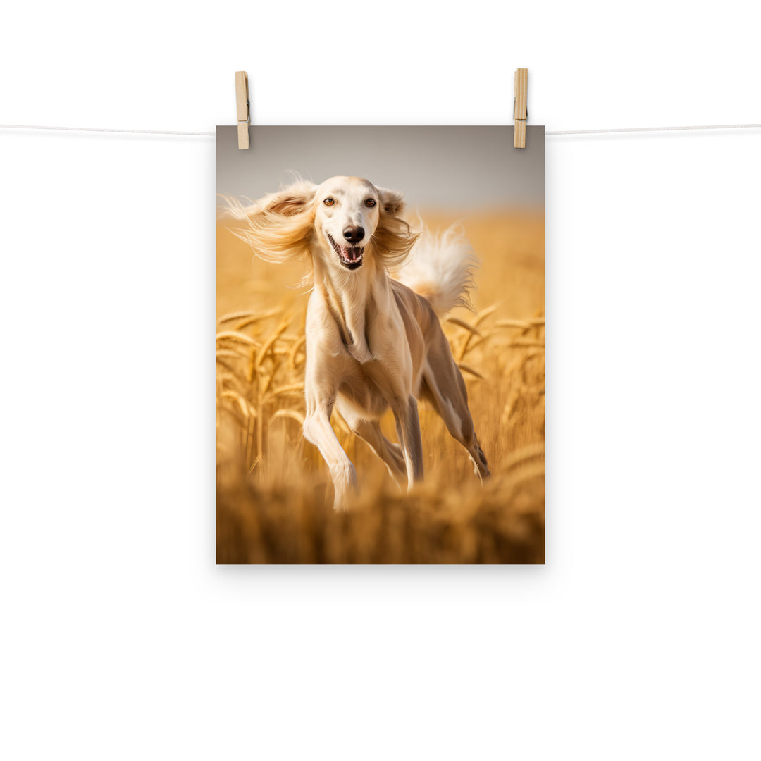 Saluki Photo paper poster - PosterfyAI.com