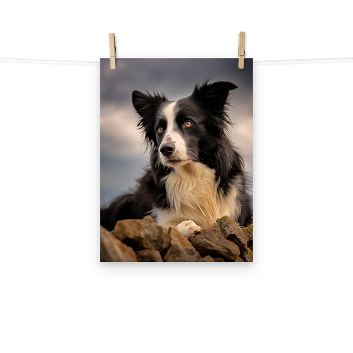 Border Collie Photo paper poster - PosterfyAI.com