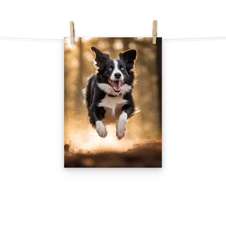 Border Collie Photo paper poster - PosterfyAI.com