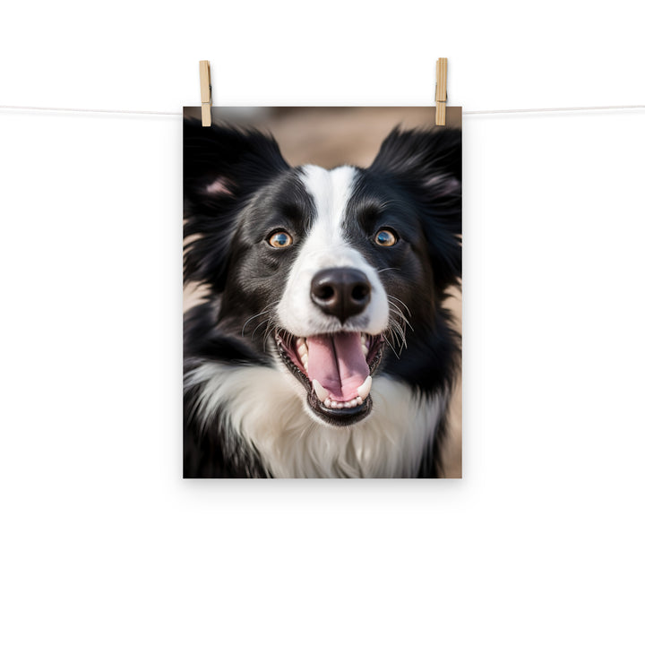Border Collie Photo paper poster - PosterfyAI.com