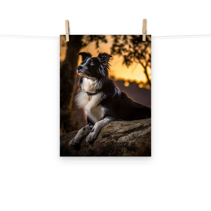 Border Collie Photo paper poster - PosterfyAI.com